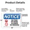 Signmission No Food Or Drink Allowed No Smoking OSHA Notice Sign, Plastic, 18in W x 12in L, 2PK OS-2PACK-NS-P-1218-L-14576 - alternate 5